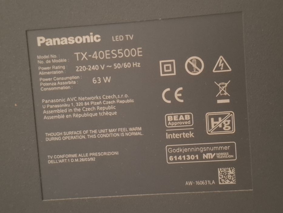 Tv Panasonic 40"