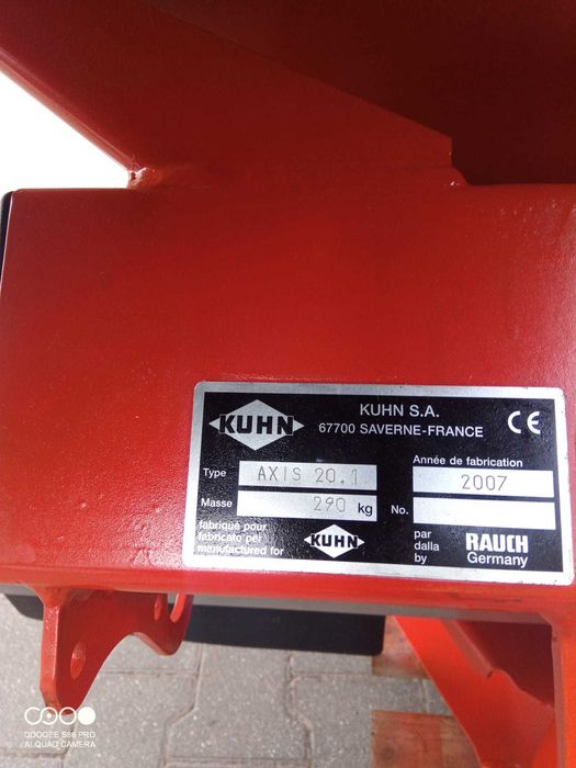 Rozsiewacz nawozu Kuhn axis 20,1 ,Sulky