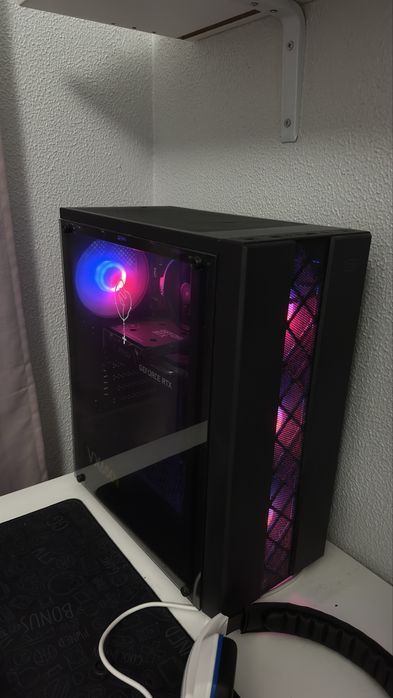 Computador Gaming Completo (Ryzen 5 + RTX 3050 + Monitor 144Hz + Periféricos Razer e Redragon)