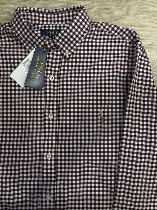 Koszula Polo Ralph Lauren męska Slim Fit Oxford Shirt koszula w kratę