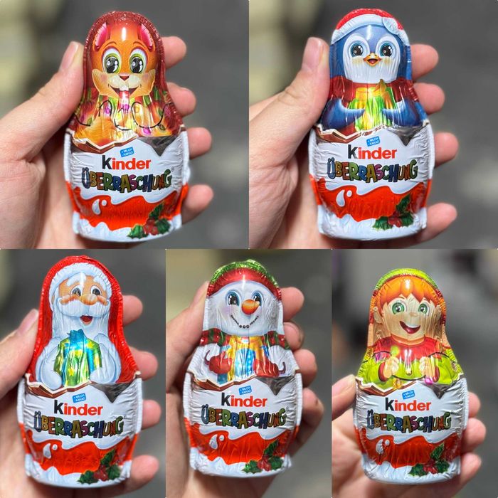 Шоколадні звірята Kinder новорічні з сюрпризом 36 г