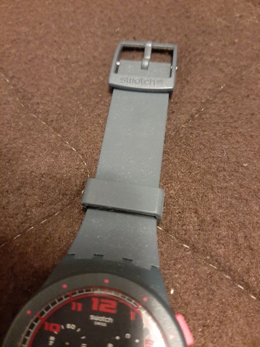 Relógio Swatch Rosa e Azul Escuro