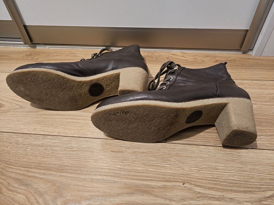 Botki skórzane (naturalna) 42 Flip Flop ( jak łyżwy)