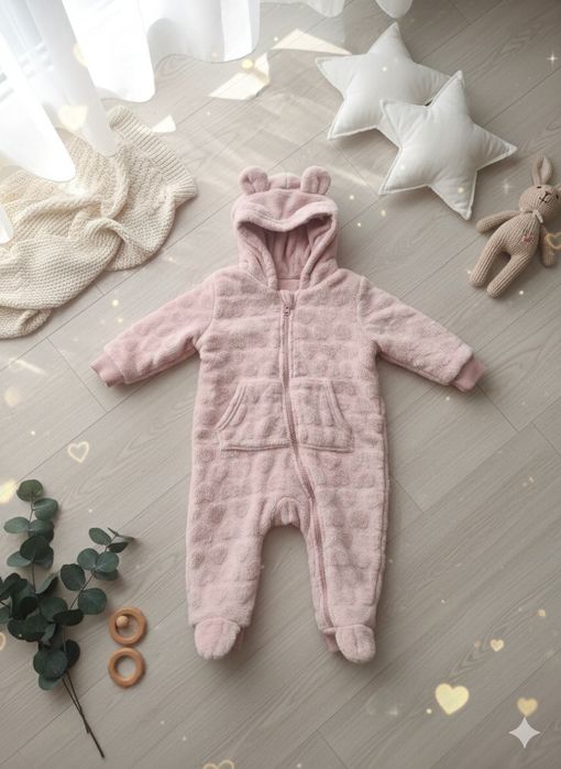 Пухнастий комбінезон Fox & Bunny, розмір 68/74 (з вушками)