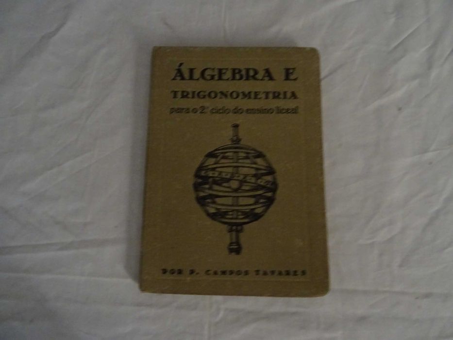 Livros Compêndios Matemática Antigos Álgebra Trigonometria Estatística
