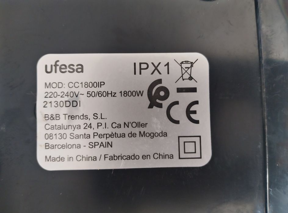 Termoventilador Compacto Ufesa – Aquecimento Rápido