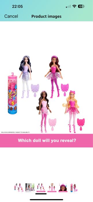 Barbie Color Reveal Doll Ballerina