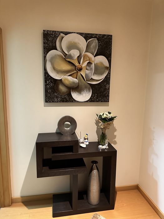 Tela Quadro flor bonito para decoração