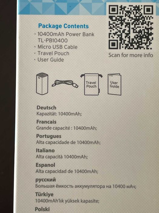 Powerbank TP-Link 10400mAh