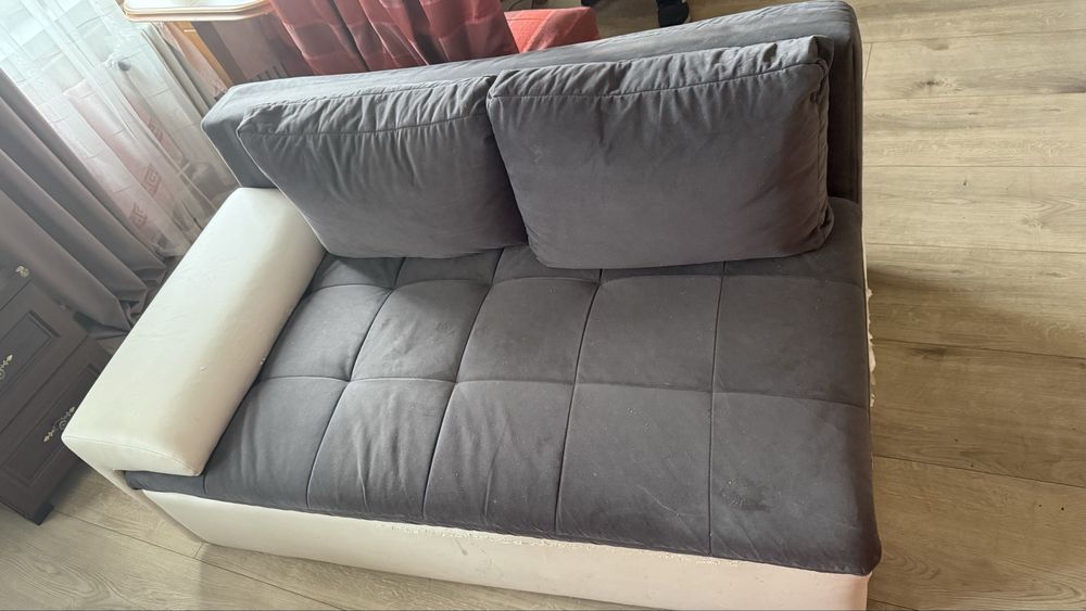 Kanapa narożnik elka „ L „ do wyprania łóżko szare