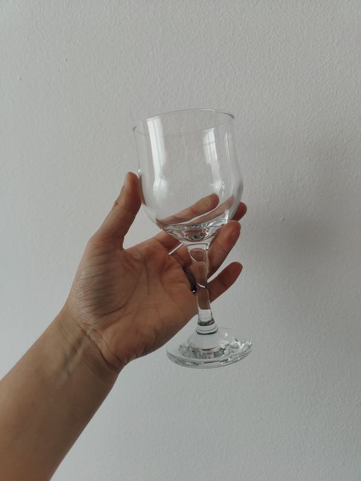 6 copos de cálice "tulipe"