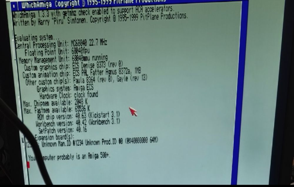 procesor Motorola 68040 takt 25MHz Amiga Macintosh