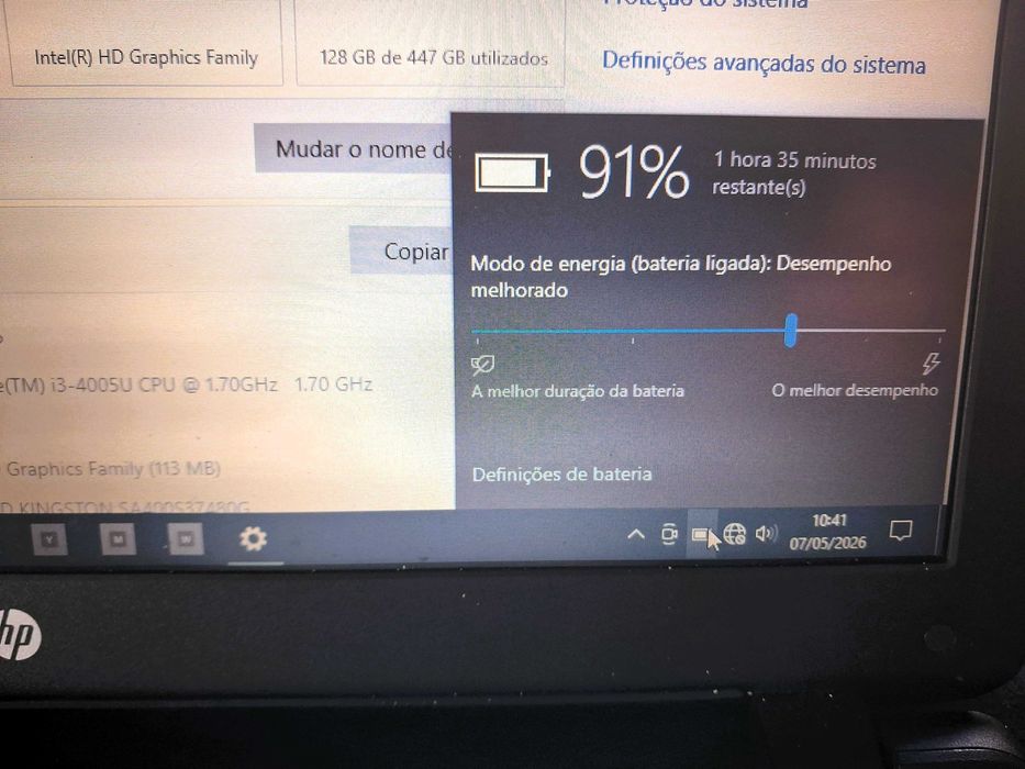 Portátil HP 350G1 - Windows10 - Bateria funcional 100min