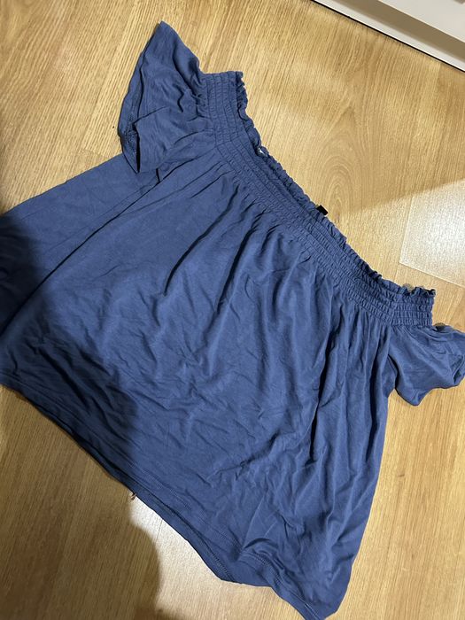 Niebieska bluzka Hiszpanka H&M 36