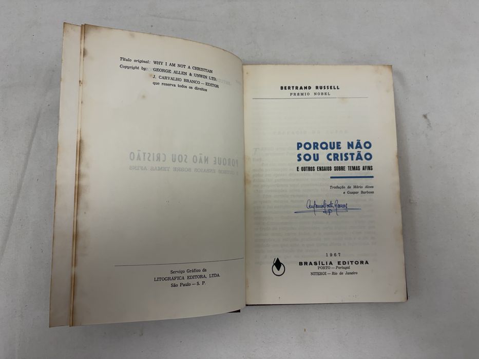 Livro "Porque Não Sou Cristão"