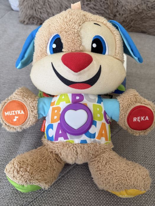 Szczeniaczek uczniaczek Fisher Price + 4 edukacyjne książeczki