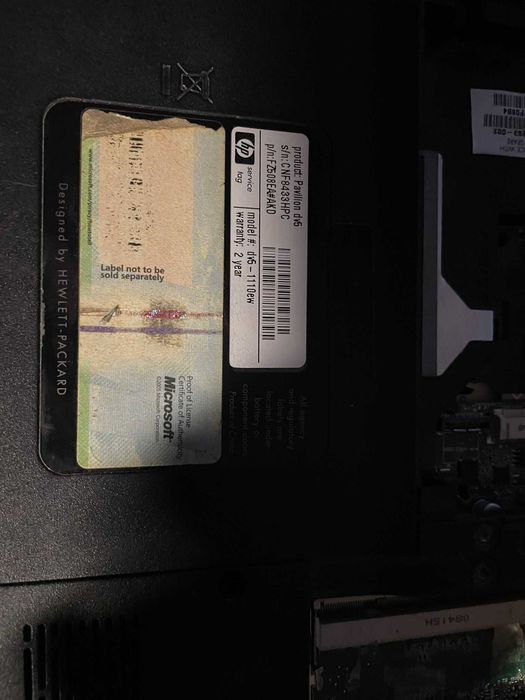 Pakiet laptopów części zamienne (HP dv5-1110ew, Asus A52F, HP 6550w)