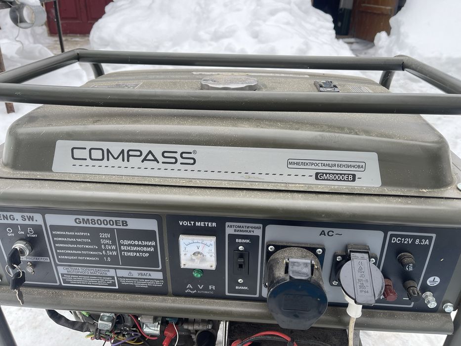 Генератор майже новий 6,5квт