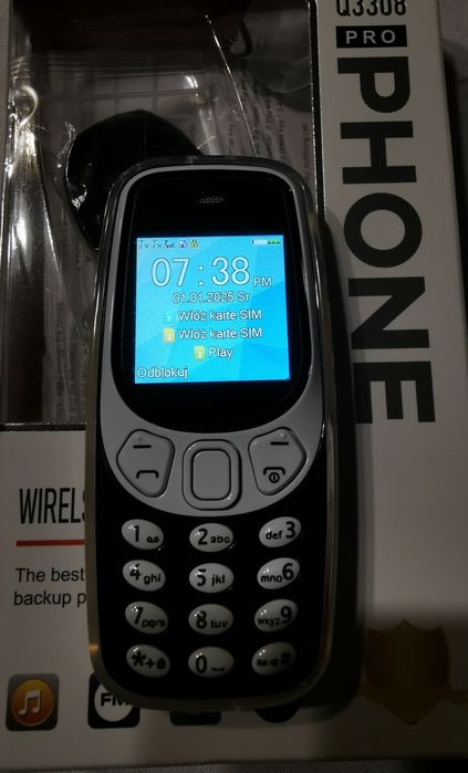 Mini telefon ProPhone 3 karty Sim, podobny do kultowego fona. Kamera