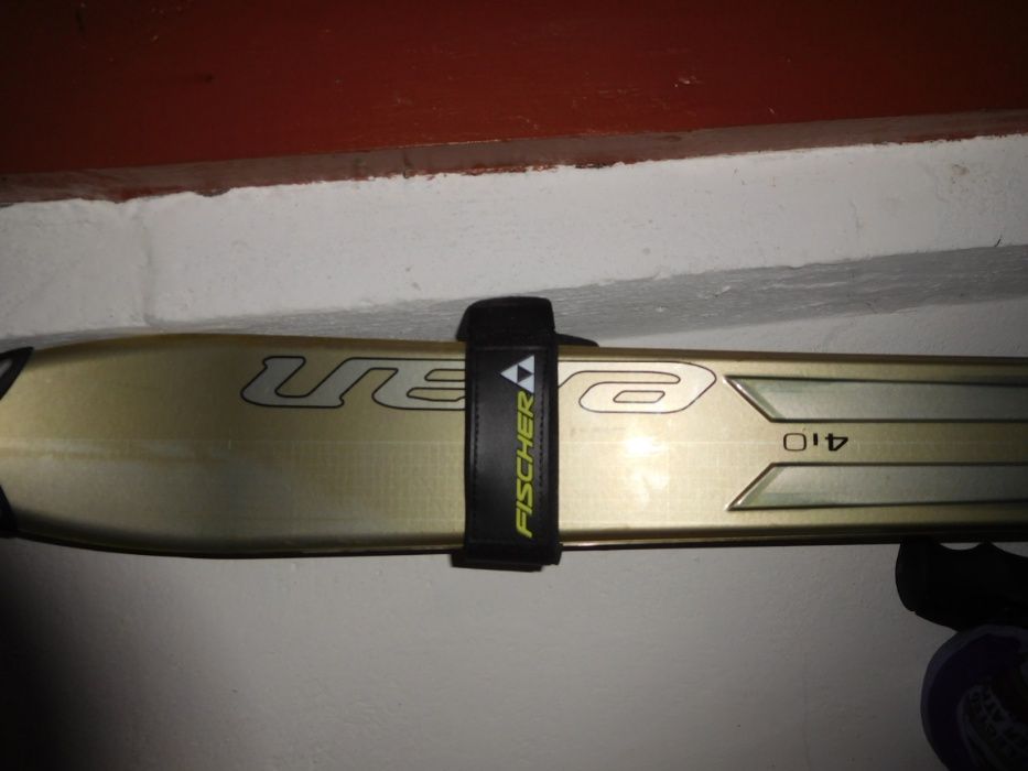 narty z kijkami w dobrym stanie