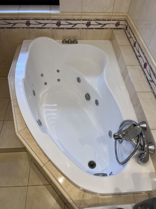 Wanna narożna z hydromasażem SANPLAST - w 100% sprawna