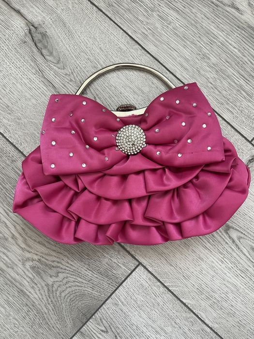 Жіночий рожевий клатч сумочка