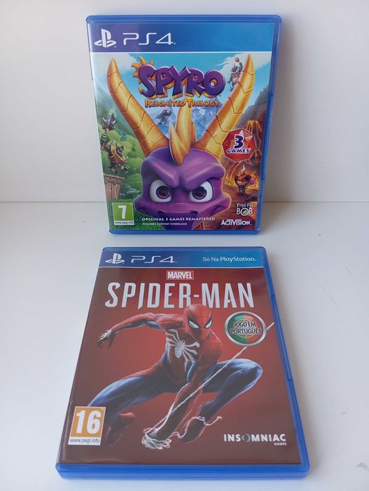 Spyro trilogia, Spider-Man, PS4 PlayStation 4 (retomo jogos)