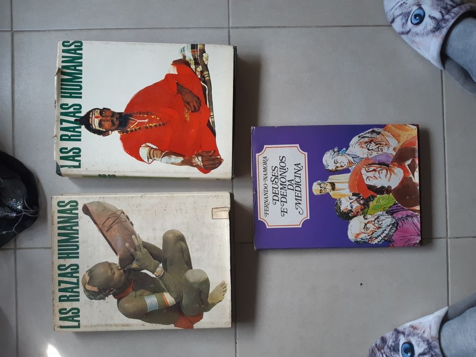 Enciclopédia LAS Razas Humanas e livro Fernando Namora