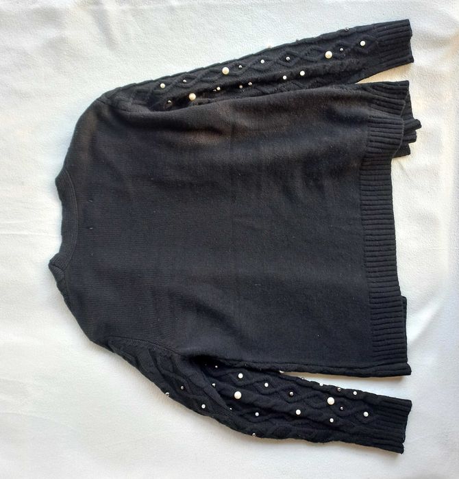 Кофта кардиган перлини, довжина 68 см.