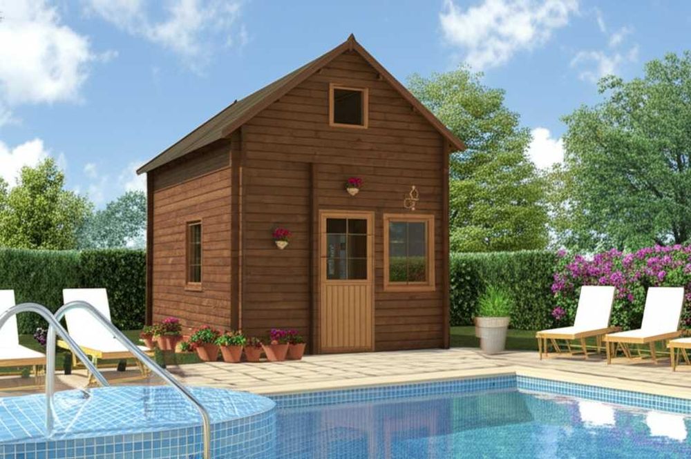 Bungalow para Campismo com Mezanine de 23m2 - Modelo ANDRES