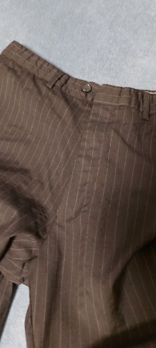 Spodnie damskie brązowe w paski rozm. L