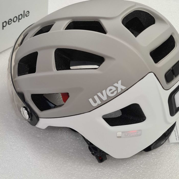 Kask rowerowy UVEX Finale Visor sand-white matt 56-61 cm