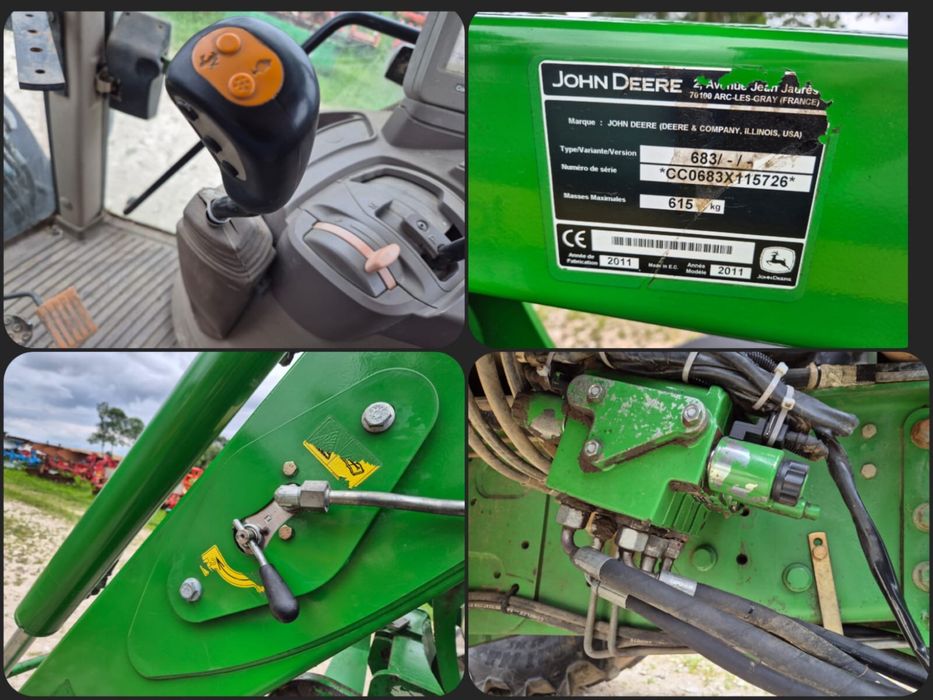 Ładowacz John deere 683 komplet z adaptacja