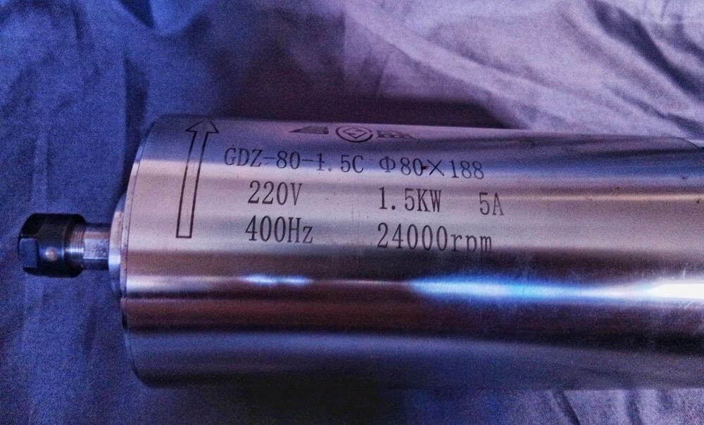Чпу Фрезер. Шпиндель з водяним охолодженням GDZ 80-1,5C 1,5 кВт