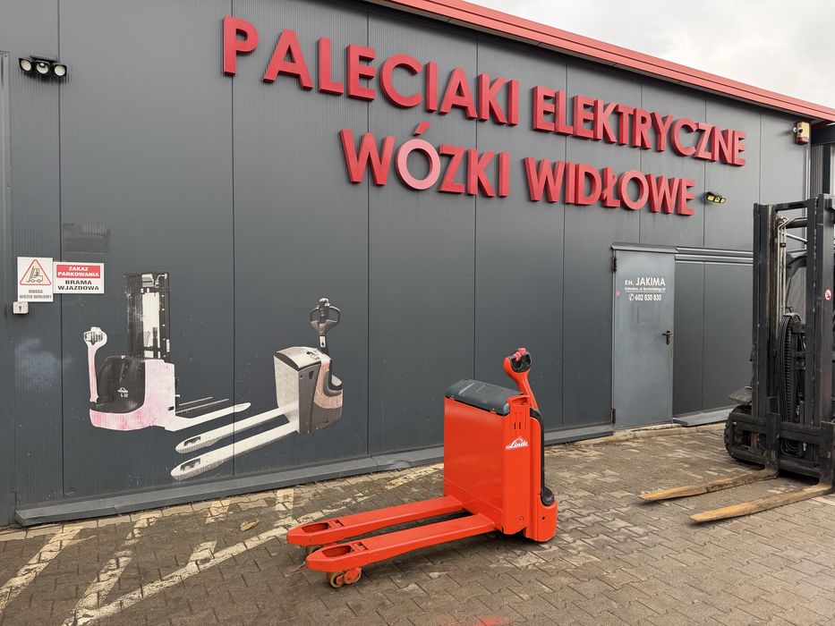 Paleciak elektryczny Linde T 16 na samochód wózek Linde 1600 kg