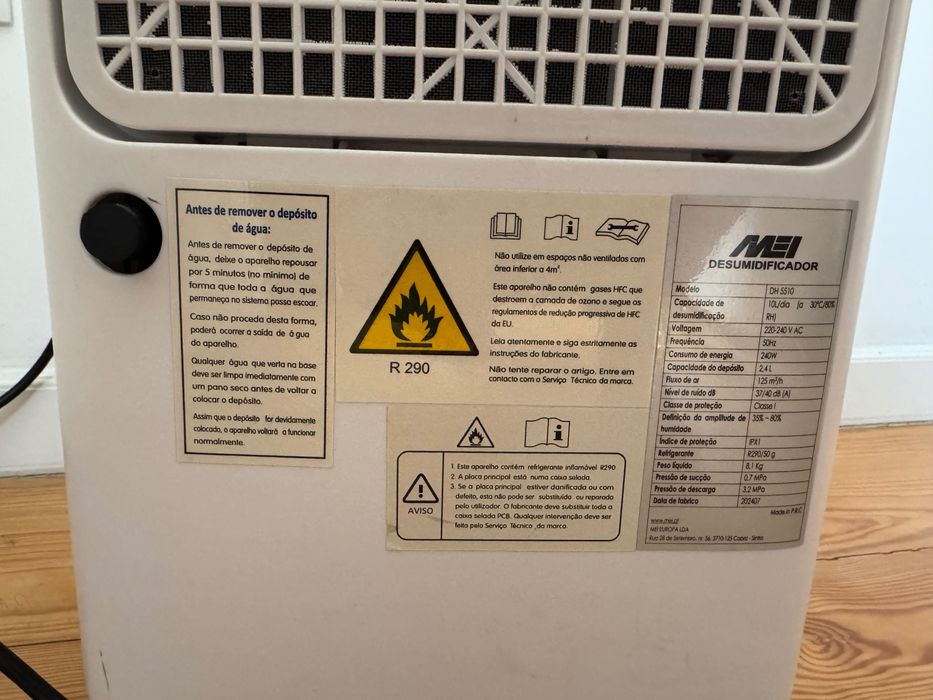 Desumidificador 10 L - MEI DH 5510