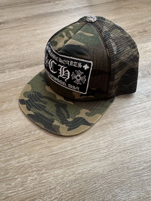 Кепка Chrome hearts Trucker cap camo бейсболка хром хартс