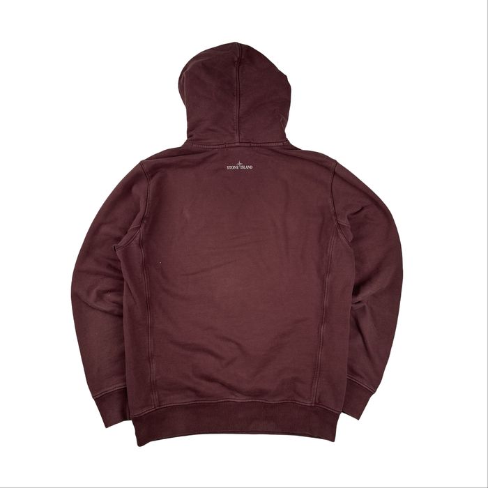Stone Island оригінал худі 2019 бордовий бавовна розмір L/XL