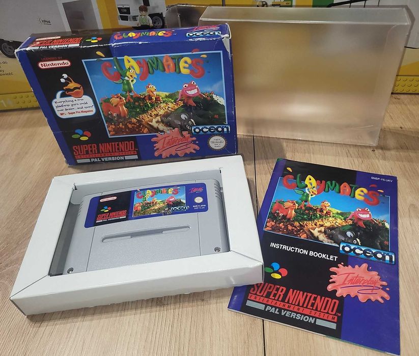 Gra Claymates - NINTENDO SNES - DB+ stan CIB Komplet +Protektor