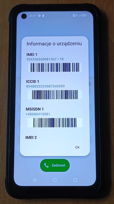 Hammer Blade V 5G 8GB/256GB Android 14 100% sprawny zestaw + GRATIS