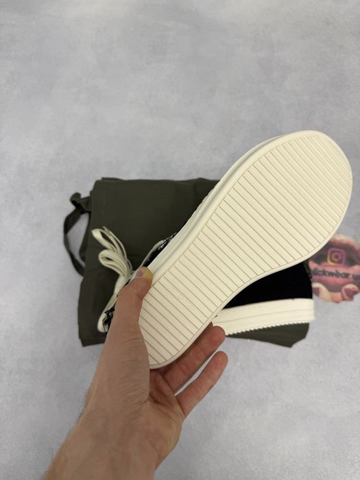 кеды Rick Owens Destressed sharped ramones DRKSHDW