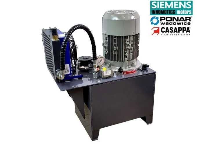 Zasilacz hydrauliczny do pracy uniwersalnej 5,5kW 400V z chłodnicą