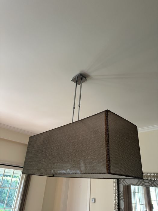 Candeeiro teto retangular