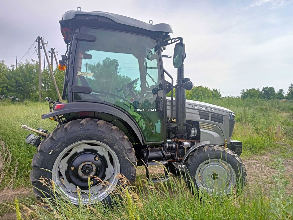 Мінітрактор з кабіною СКАУТ ТЕ-504С оновлена модель 2025 рік доставка