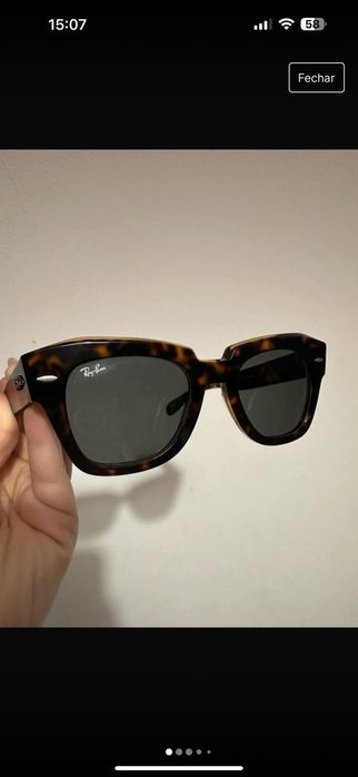 Óculos de sol ray ban sem marcas de uso
