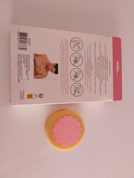 Esponja para depilação e esfoliação suave - NOVO
