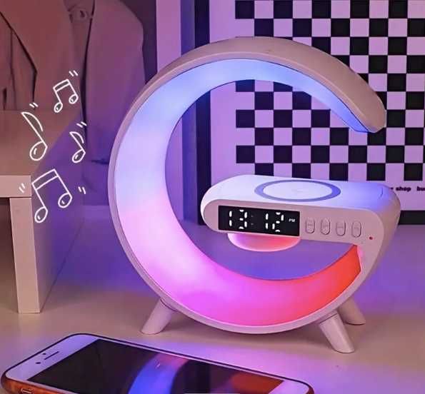 Багатофункціональна бездротова зарядна станція з будильником