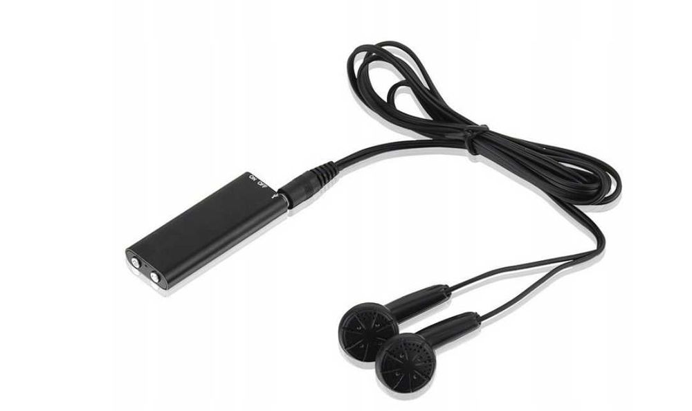 Profesjonalny  MINI DYKTAFON Cyfrowy Podsłuch Szpiegowski mp3 | -20%