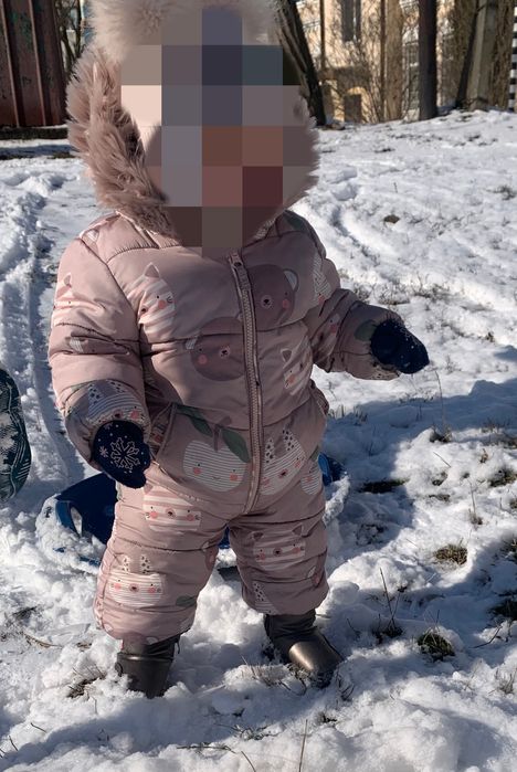 Зимовий комбінезон 9-12міс 80 розмір