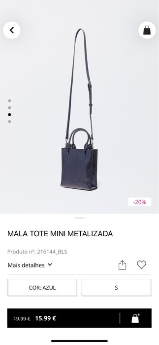 Malas tote com alça de ombro/ verde e azul 10€ cada